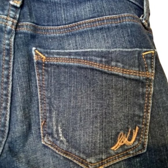 EXPRESS WOMEN’S STRETCH JEANS CROPPED STRAIGHT LEG Size 0 - Picture 4 of 10